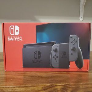 Nintendo Switch Console V2 with Gray Joy-Con & Animal Crossing!
